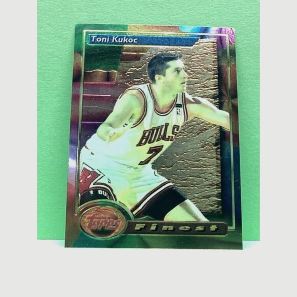 Toni Kukoc 1993 94 topps finest basketball rookie card RC BULLS